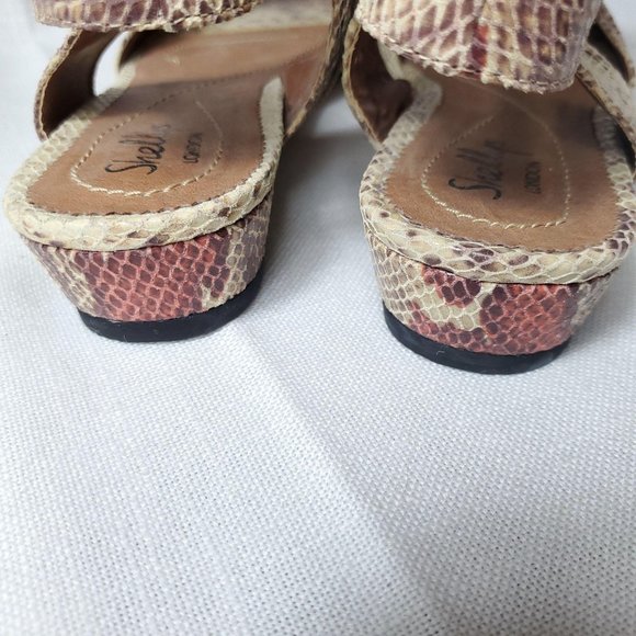 Shellys snake print  Nordstrom ankle strap sandals - Picture 6 of 11